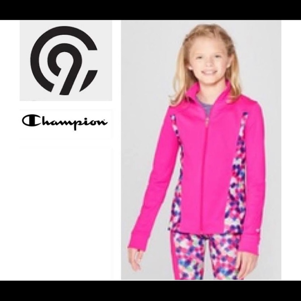C9 By Champion Girls Large Pink Zip Up Jacket